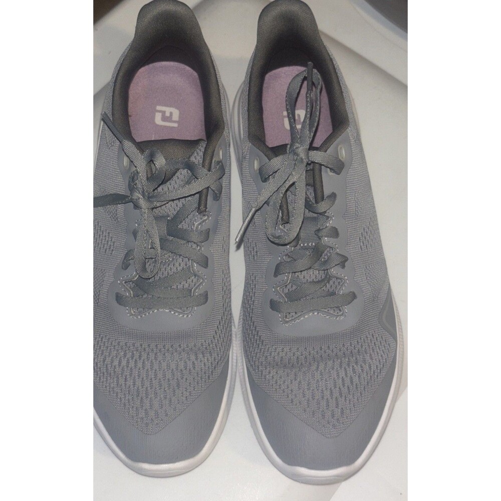 FootJoy FJ Flex Gray Performance Mesh Sneaker Shoes Womens Size 8 M 95766 - Picture 2 of 5